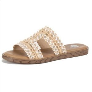 NIB-Yellow Box Slide Sandal